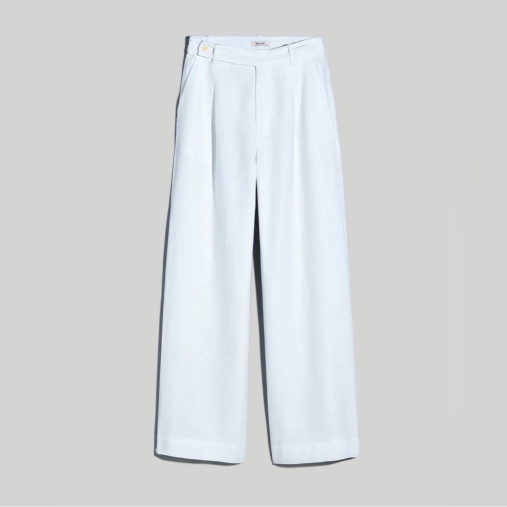 Madewell Harlow Linen Wide Leg Trousers